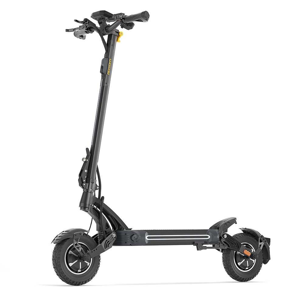 Ausom SR1 Trottinette électrique with 52V 20.8Ah battery, dual 1000W brushless motors, 54-59 miles range, 41 mph max speed, and 10"x3" pneumatic rubber tires electric scooter