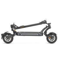 Folded Ausom SR1 Trottinette électrique with 1000W dual brushless motors, 52V 20.8Ah battery, 10-inch pneumatic tires, and up to 41 mph speed.